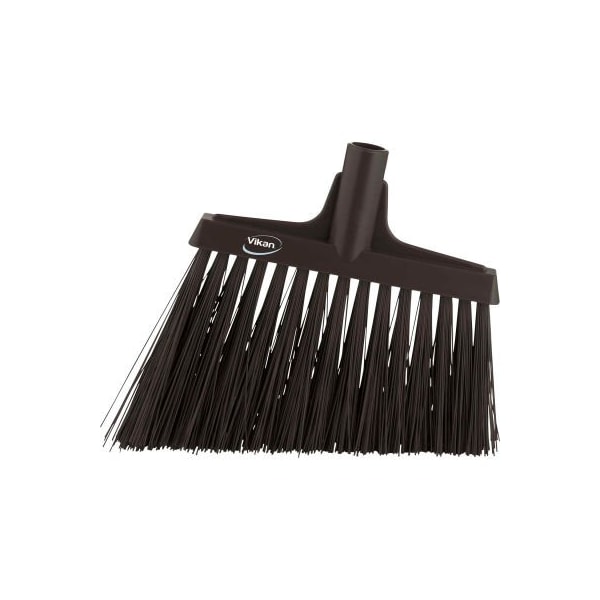 Vikan 12in Angle Broom- Extra Stiff, Black